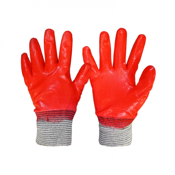 코팅장갑 완전코팅 (메리야스) / 적색코팅